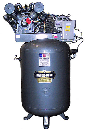 2-Stage Electric Air Compressor-7.5 HP, 120 Gal Tank